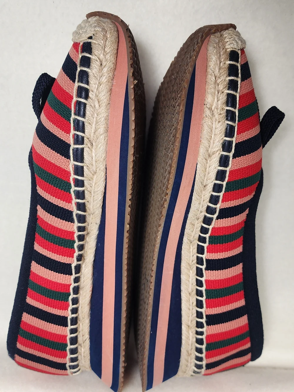 Tory Burch Daisy Sport Ballet Stripes Size 7.5